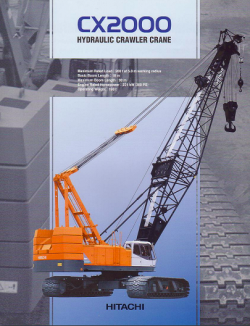 Crawler Crane - Hitachi CX2000 | จ.ไพศาล